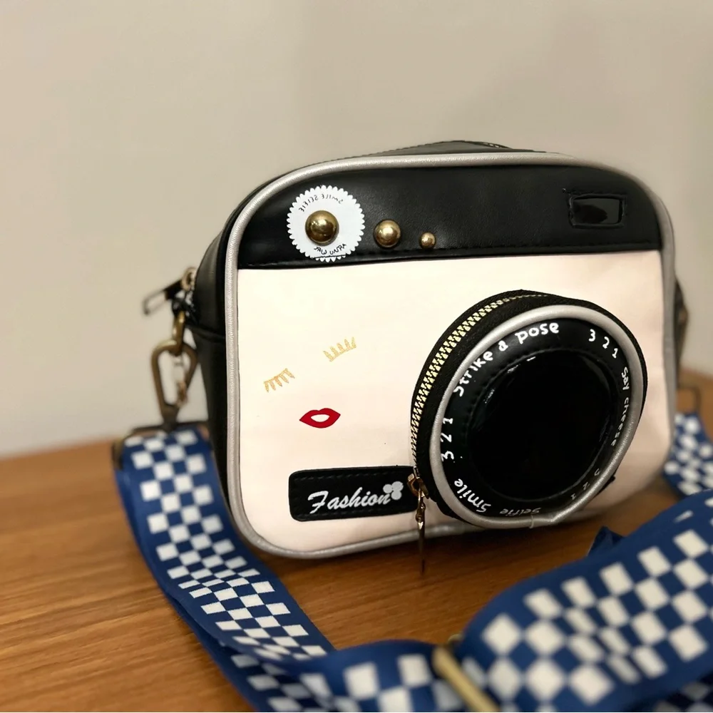 Black and White Camera Bag